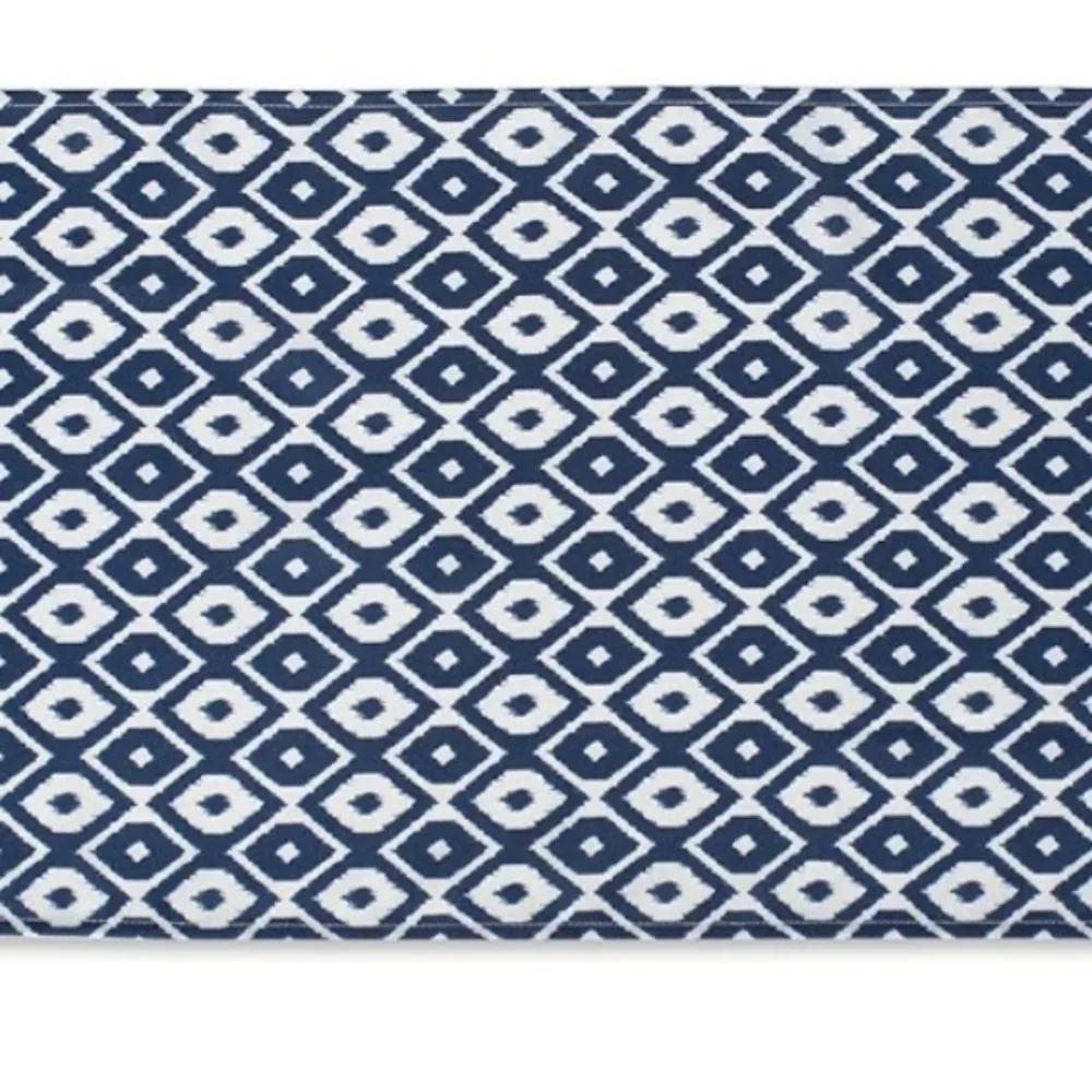 Pier 1 Imports Coastal Blue Ikat Outdoor Table Runner 14 x 108 BNWT NO UMBRELLA